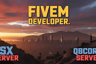 create your fivem server, esx server, qbcore server with premium fivem scripts