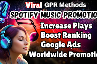 do professional spotify music promotion with music ads