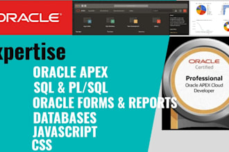 develop, design forms and reports in oracle apex