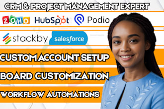 setup stackby crm podio crm hubspot crm airtable zoho crm monday crm salesforce