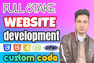 build or rebuild website development full stake developor create custom website