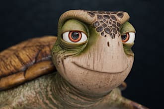 make 3d animal avatar, 3d creature or scary and rig for film, game