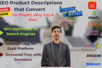 write SEO product description for shopify ebay that converts
