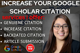 increase your google scholar citation h index and scholar index