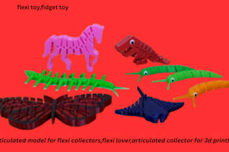 sculpt articulated model flexi toy fidget toy bjd doll for 3d printing