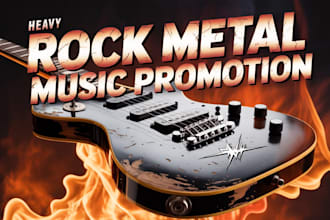 organic heavy rock and metal music promotion and playlist pitch for audiences