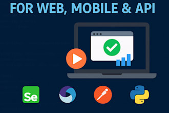 qa automation for web, API, or mobile apps