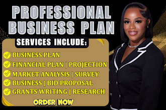 write investor ready business plan pitch deck financial plan for startups grants
