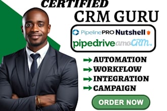 setup amo crm vtiger automation nutshell crm pipeliner workflow pipedrive va
