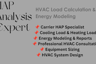 perform professional hap analysis for hvac load calculation