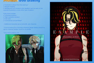 draw you a character illustration