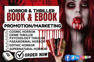 viral amazon kindle book promotion horror ebook marketing mystery sales funnel