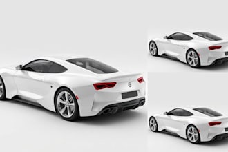 design 3d car models and renders for 3d printing and automotive in blender maya