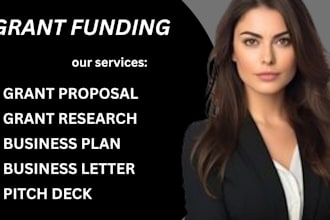 write a grant proposal, grant research, grant application, business plan