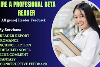 beta read book critique romance, sci, fiction, fantasy, historical, horror novel