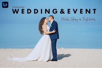 do premium batch photo editing for weddings and events