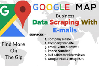 scrape business data from google maps for leads and research