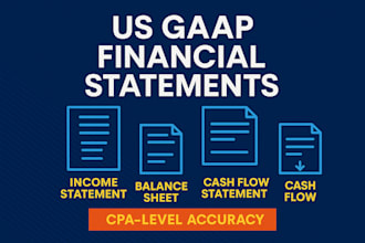 prepare professional income statement as per US gaap