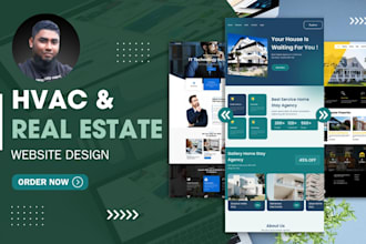 create responsive real estate website wordpress website for hvac
