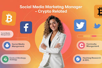 be your crypto token web3 nft social media manager and crypto content creator