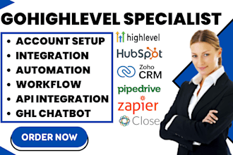 gohighlevel pipeline automation hubspot close io zoho crm pipedrive integration