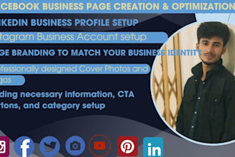 create facebook, business page and professional design cover photo, page setup