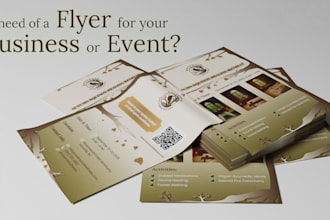 design your business or event flyers or print media