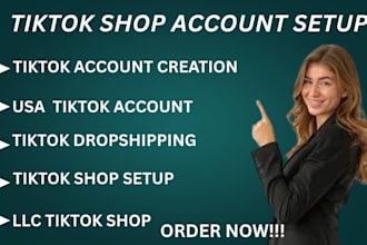 create and set up your tiktok shop seller center account