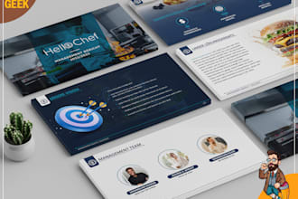design professional and modern PPT powerpoint presentations