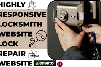 design locksmith website lock repair lock installation security website
