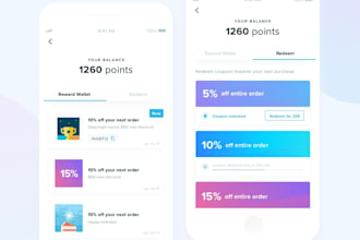 develop loyalty program app, reward app, discount app, gamification, reward base