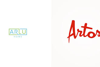do modern wordmark lettermark or text logo design 24 hours