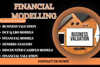 do business valuation, financial modeling, lbo model, and dcf analysis
