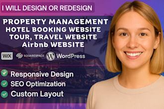 create hotel booking website, vacation rental travel airbnb, property management