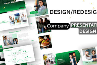 design investor pitch deck redesign business or company powerpoint presentation