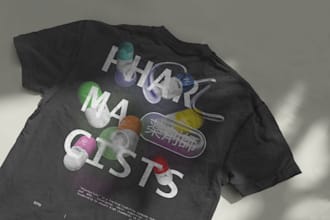 create a ready to print design screen print, dtf, dtg