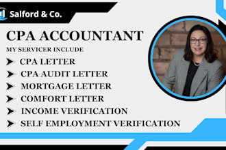 do audit CPA comfort letter income verification letter signed cpamortgage letter
