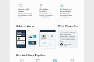design clean UI UX for website, mobile app and infographics