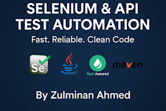 automate your website using selenium and java