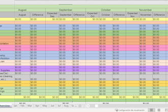 create a custom budget spreadsheet