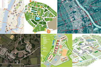 vector map illustration map design 3d isometric cartography city map fantasy map