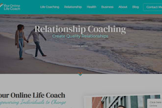 life coaching, consulting website for speakers, leaders, and trainers