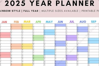 design digital school calendars, yearly and monthly planners, and certificates