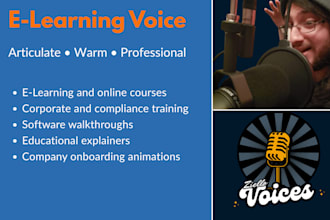 record an articulate and professional elearning voiceover