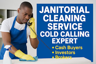 cold calling for janitorial cleaning service high traffic vending machine broker