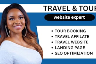 build a modern and responsive tour website and travel agency website