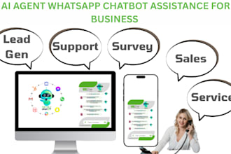 ai chatbot for whatsapp, sales, surveys