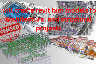 create revit bim models for architectural and structural projects
