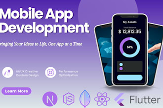 develop mobile app for android ios  flutter  firebase,  ai API
