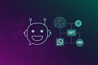 build ai chatbots using gpt, whatsapp API, and n8n automation